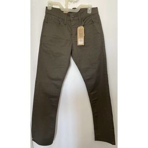 Levi's 511 Mens Slim Fit Straight Leg Olive Khaki Jeans 29 x 30 NWT